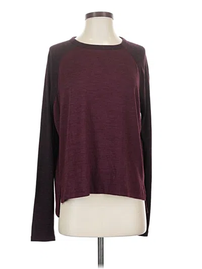 Pre-owned Rag & Bone Long Sleeve Top In Burgundy
