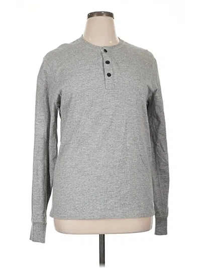 Pre-owned Rag & Bone Long Sleeve Top Gray Crew Neck Tops