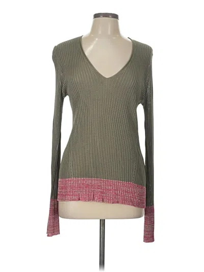 Pre-owned Rag & Bone Long Sleeve Top Gray V Neck Tops