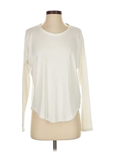 Pre-owned Rag & Bone Long Sleeve Top Ivory Crew Neck Tops In White