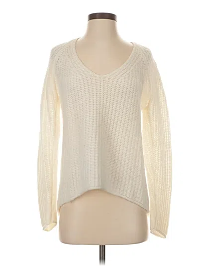 Pre-owned Rag & Bone Long Sleeve Top Ivory V-neck Tops