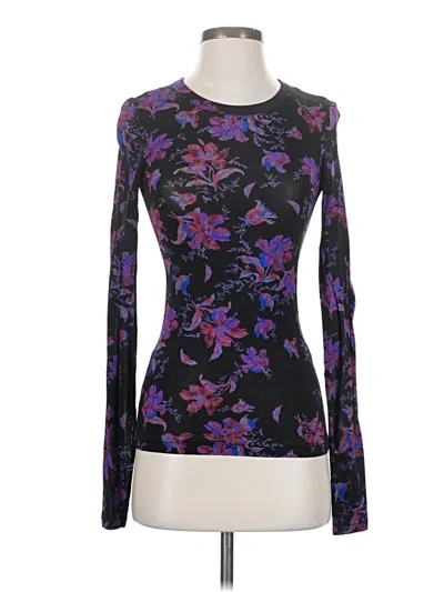 Pre-owned Rag & Bone Long Sleeve Top Purple Turtleneck Tops