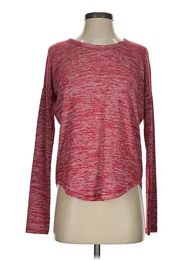 Pre-owned Rag & Bone Long Sleeve Top Red Crew Neck Tops
