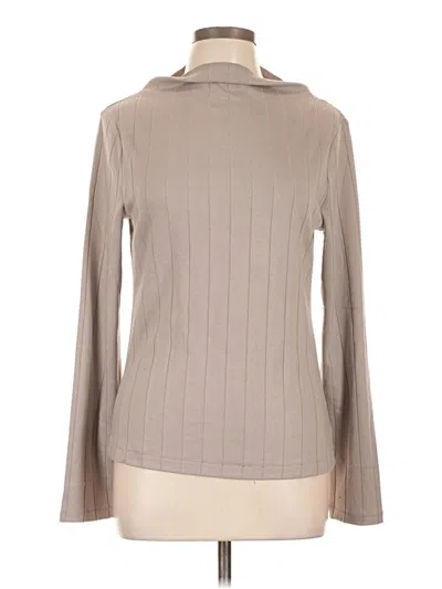 Pre-owned Rag & Bone Long Sleeve Top Tan Turtleneck Tops