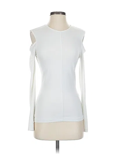 Pre-owned Rag & Bone Long Sleeve Top White Cold Shoulder Neckline Tops