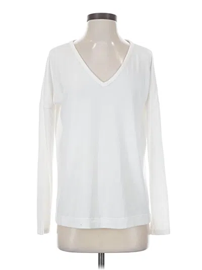 Pre-owned Rag & Bone Long Sleeve Top White V-neck Tops