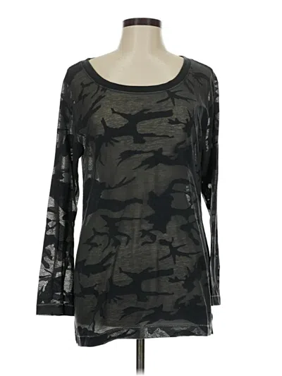 Pre-owned Rag & Bone Long Sleeve T-shirt In Black