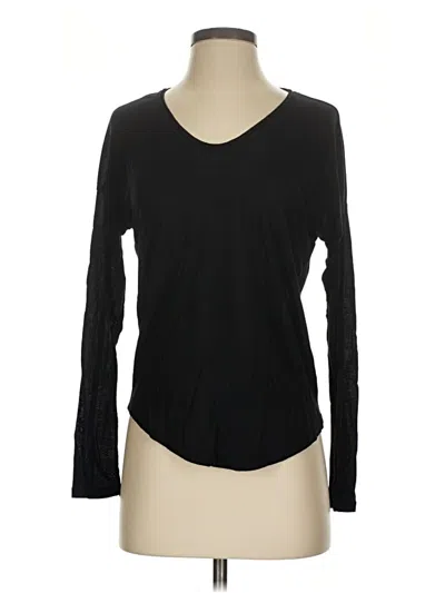 Pre-owned Rag & Bone Long Sleeve T-shirt In Black