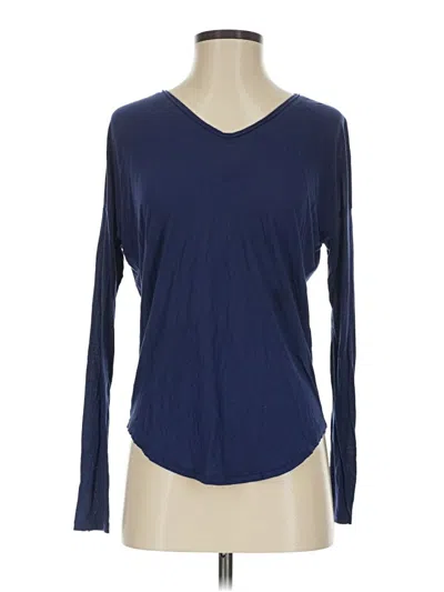 Pre-owned Rag & Bone Long Sleeve T-shirt In Blue