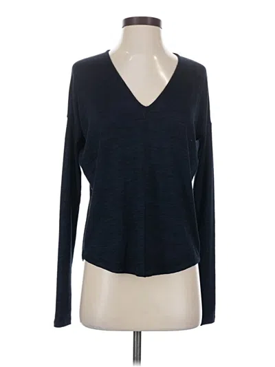 Pre-owned Rag & Bone Long Sleeve T-shirt In Blue