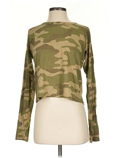 Pre-owned Rag & Bone Long Sleeve T-shirt In Green