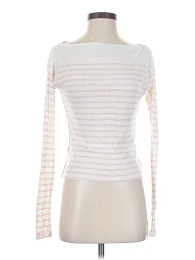 Pre-owned Rag & Bone Long Sleeve T-shirt In Ivory