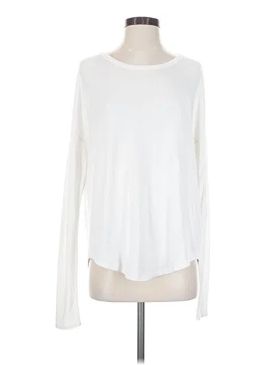 Pre-owned Rag & Bone Long Sleeve T-shirt In Ivory