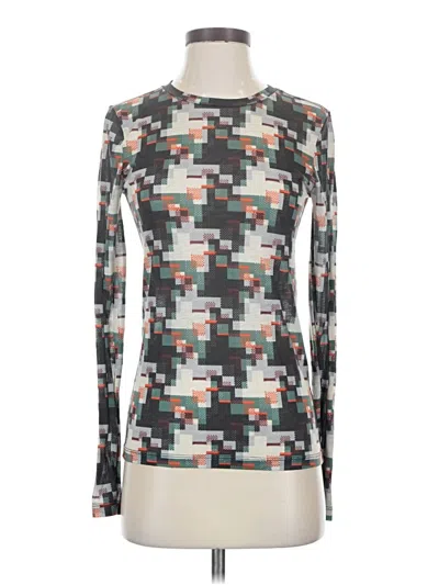 Pre-owned Rag & Bone Long Sleeve T-shirt In Silver