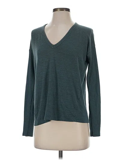Pre-owned Rag & Bone Long Sleeve T-shirt In Teal