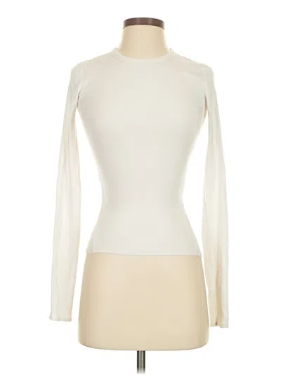 Pre-owned Rag & Bone Long Sleeve T-shirt In White