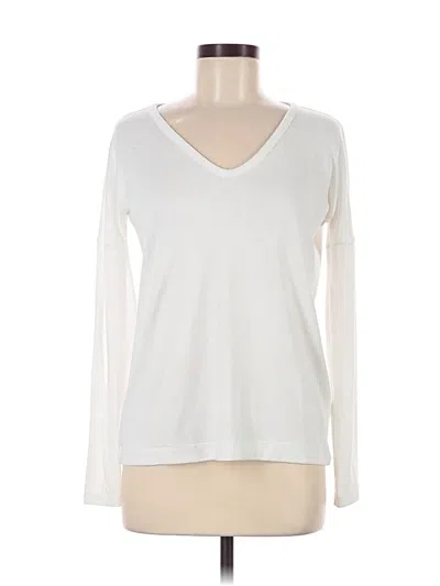 Pre-owned Rag & Bone Long Sleeve T-shirt In White
