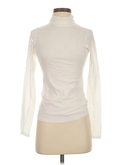 Pre-owned Rag & Bone Long Sleeve Turtleneck In White