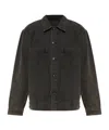 Rag & Bone Brooks Infuse Wash Denim Overshirt In Black