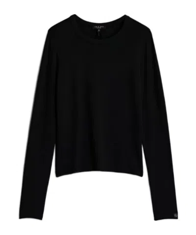 Rag & Bone Long-sleeved T-shirt In Black