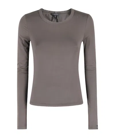 Rag & Bone Long-sleeved T-shirt In Gray