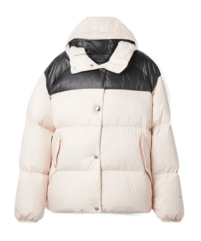 Rag & Bone Long-sleeved Hooded Down Jacket In Pink