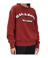 Rag & Bone Long-sleeved Sweatshirt In Red