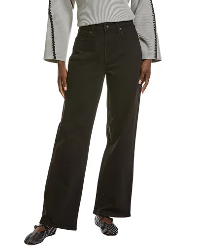 Rag & Bone Lori Black Mid-rise Wide Leg Jean