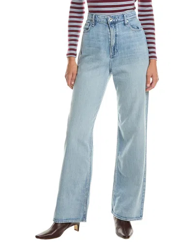 Rag & Bone Lori High Rise Flare Wide Leg Jean In Blue