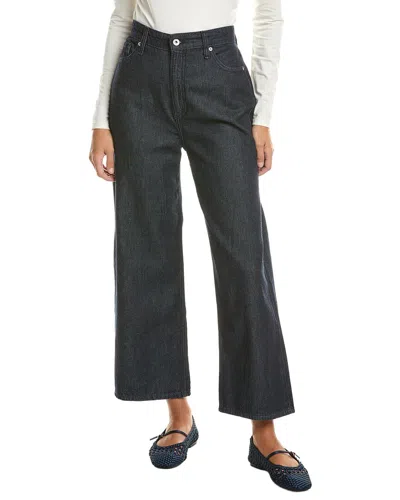 Rag & Bone Lori High-rise Wide Leg Crop Jean In Blue