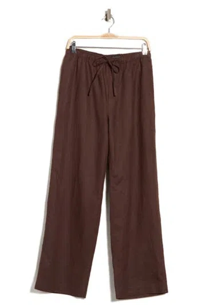 Rag & Bone Lori Linen Beach Pants In Brown