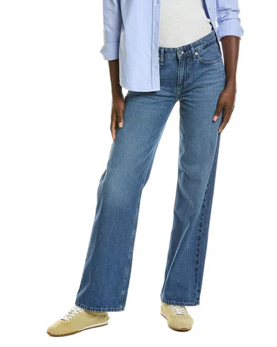 Rag & Bone Lori Low-rise Lwry Wide Leg Full Length Jean In Blue