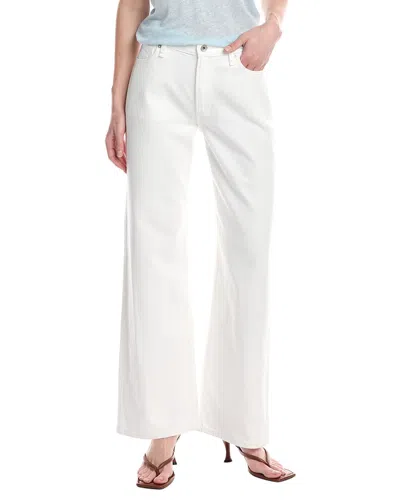 Rag & Bone Lori Low-rise White Wide Leg Full Length Jean In Black