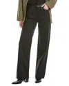 Rag & Bone Lori Mid-rise Black Combo Wide Leg Jean In Black