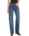 Rag & Bone Lori Mid-rise Macon Wide Leg Jean In Blue
