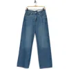 Rag & Bone Lori Mid Rise Wide Leg Jeans In Blue