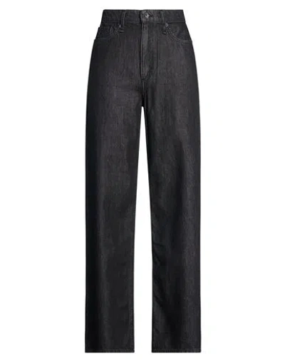 Rag & Bone Lori Mid-rise Woman Jeans Black Size 31 Cotton, Lyocell