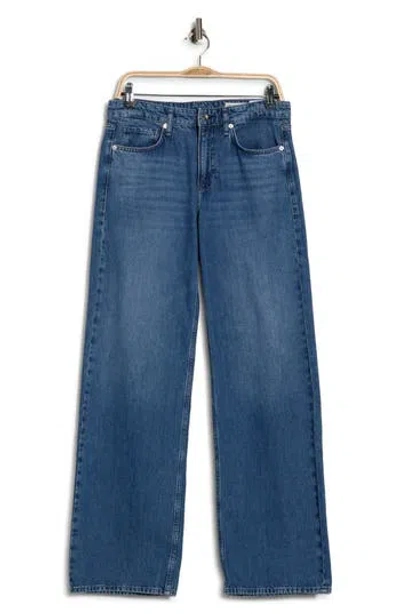 Rag & Bone Phoebe Drawstring Wide Leg Jeans In Blue