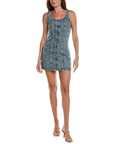 Rag & Bone Lorraine Sleeveless Denim Minidress In Blue