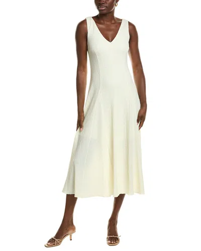 Rag & Bone Lou V-neck Midi Dress In Neutral