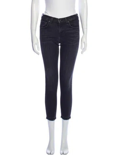 Pre-owned Rag & Bone Low-rise Skinny Leg Jeans In Black