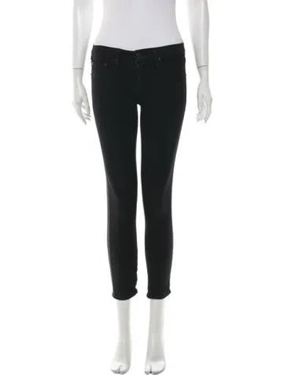 Pre-owned Rag & Bone Low-rise Skinny Leg Jeans In Black
