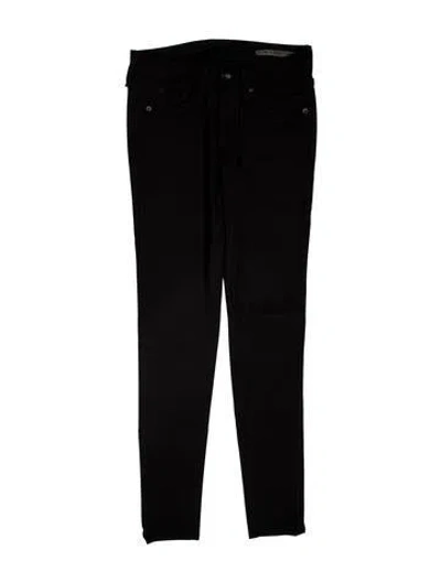Pre-owned Rag & Bone Low-rise Skinny Leg Jeans In Black
