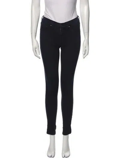 Pre-owned Rag & Bone Low-rise Skinny Leg Jeans In Black