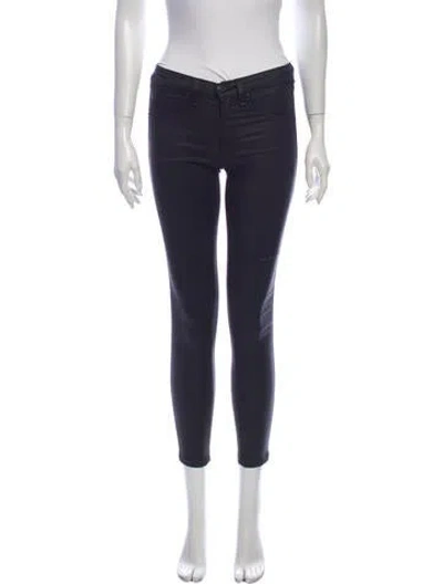 Pre-owned Rag & Bone Low-rise Skinny Leg Jeans In Black