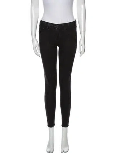 Pre-owned Rag & Bone Low-rise Skinny Leg Jeans In Black
