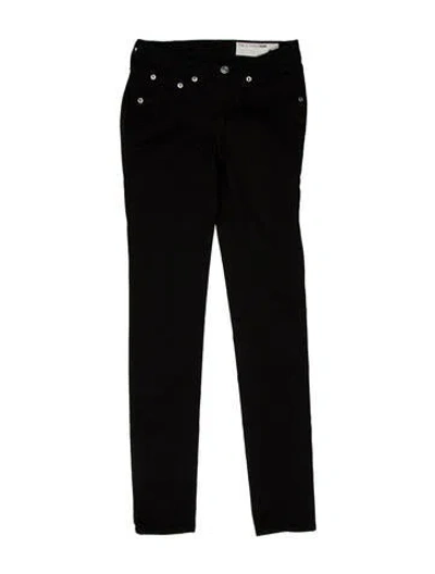 Pre-owned Rag & Bone Low-rise Skinny Leg Jeans In Black