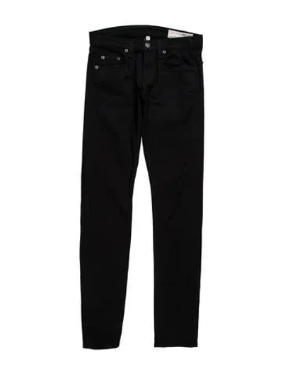 Pre-owned Rag & Bone Low-rise Skinny Leg Jeans In Black