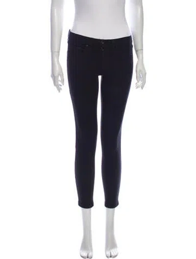 Pre-owned Rag & Bone Low-rise Skinny Leg Jeans In Black