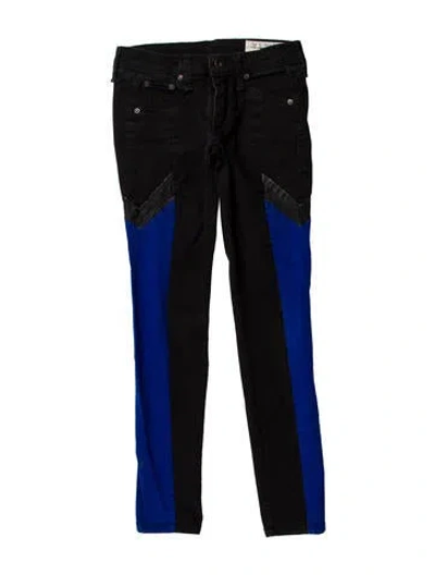 Pre-owned Rag & Bone Low-rise Skinny Leg Jeans In Black